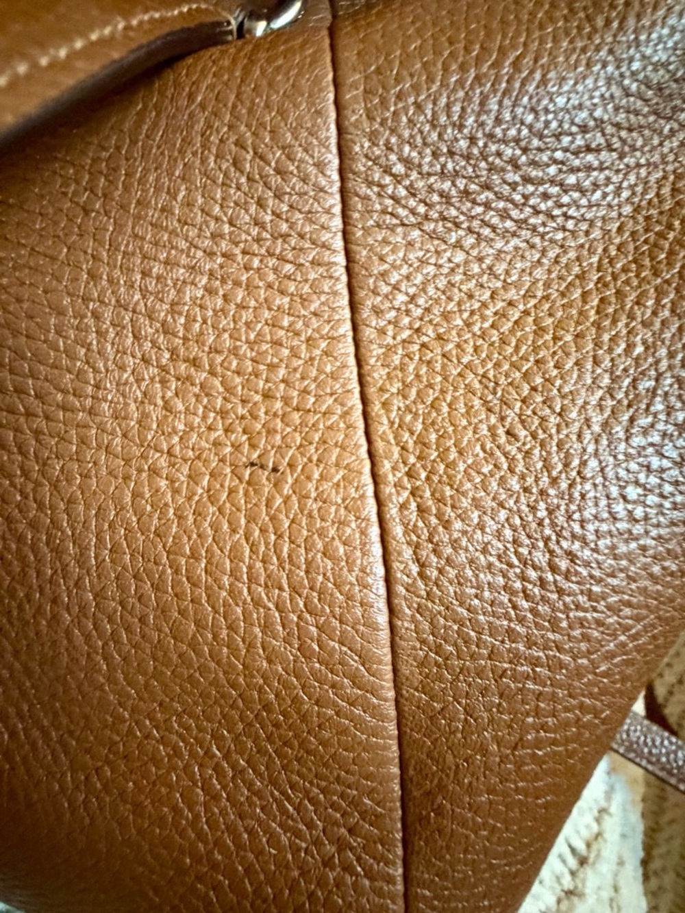 Coach Prairie Satchel Brown Pebbled Leather Crossbody Bag 34340 - Picture 15 of 15